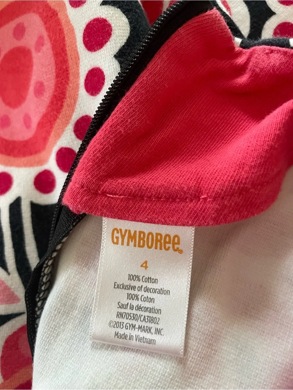 Gymboree Navy Floral Cap-Sleeve Kids Dress with Pink Accents Size 4